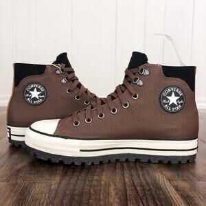 Converse Chuck Taylor All Star City Trek Waterproof Boot Men Size 10 Brown Black